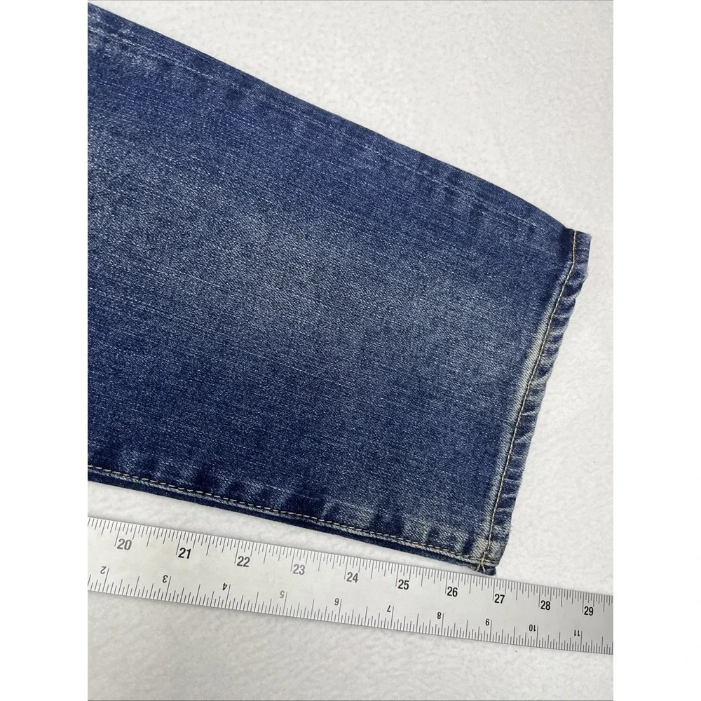 AG Adriano Goldschmied Isabelle High Rise Straight Crop Jeans 32 LED1753-17Y-FTS